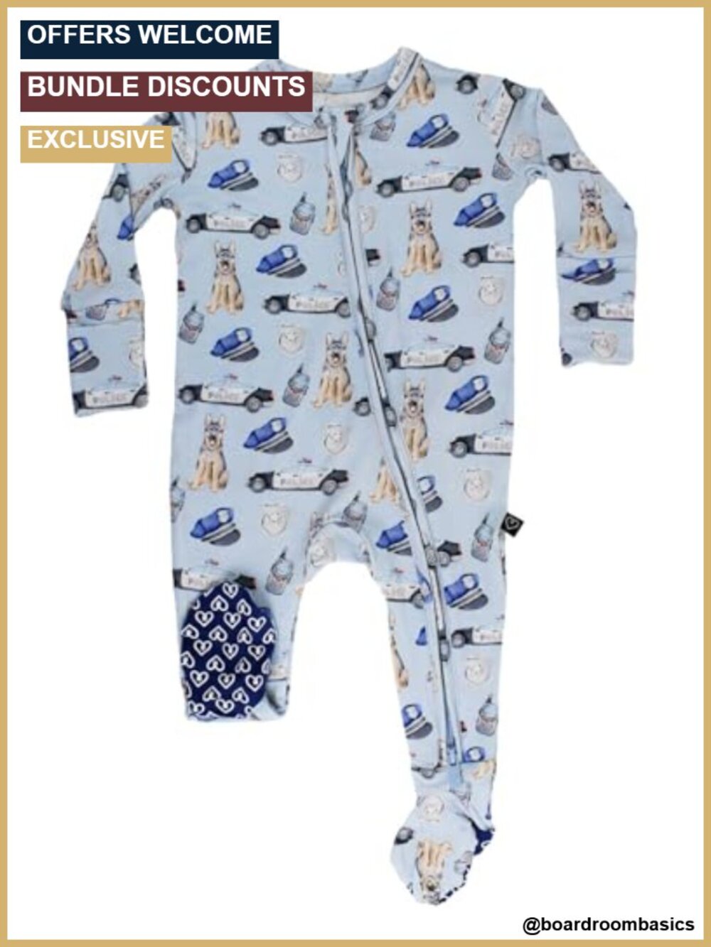 Bamboo Viscose Zippered Footie Baby Pajamas 2-Way Zip Sleep Play